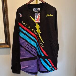 Post Game Vintage Black and Purple Graphic Long Sleeve Shirt 3XL NWT